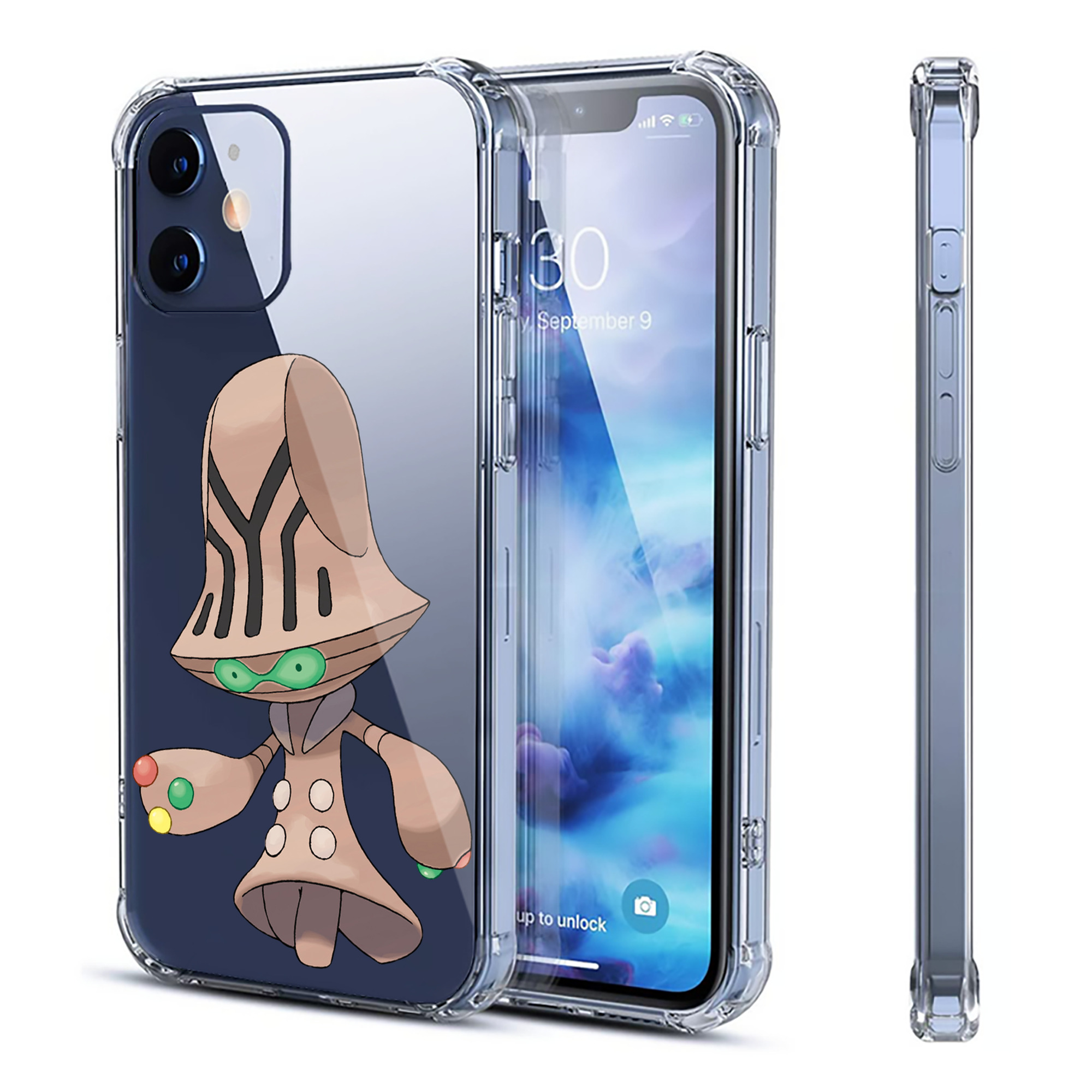 （画像用） ポケットモンスター Pokémon 【iPhone 12シリーズ対応】透明スマホケース（クリアソフトケース）